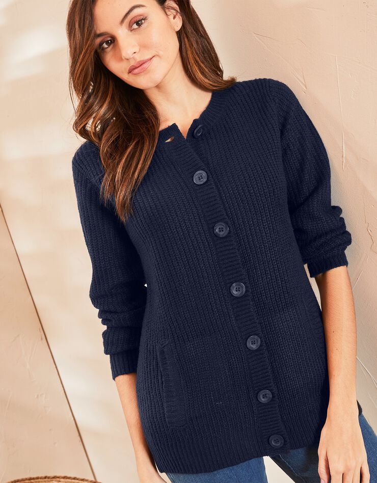 Gilet maille anglaise (marine) Gilet maille anglaise (marine)