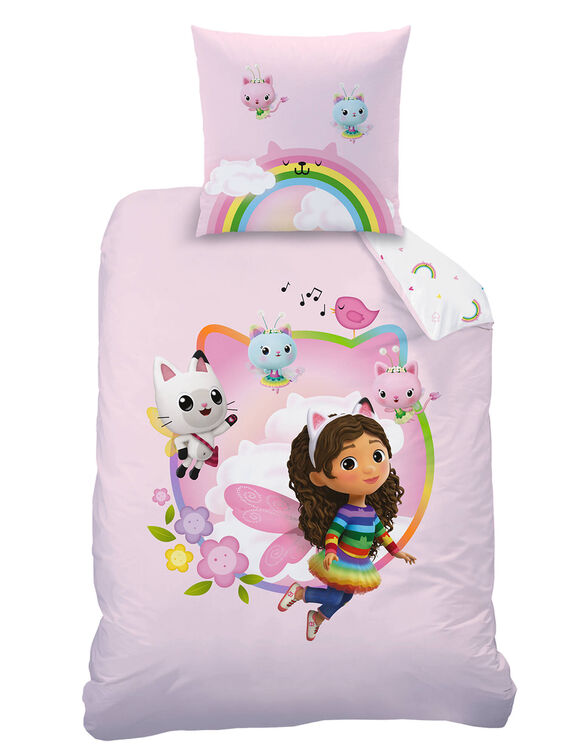 Parure de lit Gabby et la Maison magique&reg; coton (rose / blanc)