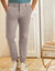 Pantalon chino ceinture arrondie sous le ventre (beige)
