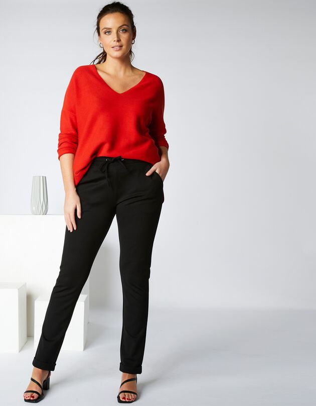 Pantalon confort, maille (noir) Pantalon confort, maille (noir)