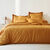 Linge de lit uni coton (miel)