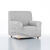 Housse extensible motif jacquard "serpentins" pour fauteuil et canapé  (gris clair)