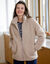 Veste zipp&eacute;e en sherpa (taupe)