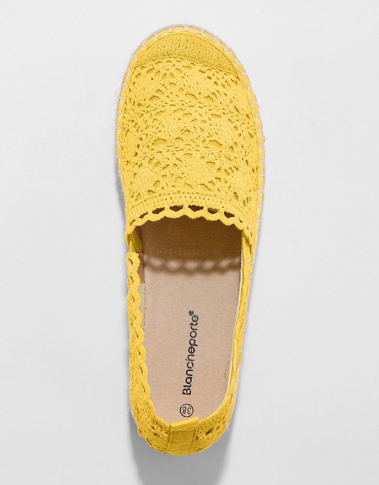 Espadrilles macramé semelle corde "plateforme" (curry) Espadrilles macramé semelle corde "plateforme" (curry)