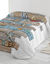 Couette microfibre imprim&eacute;e Mer 200 g/m&sup2; (blanc / aqua)