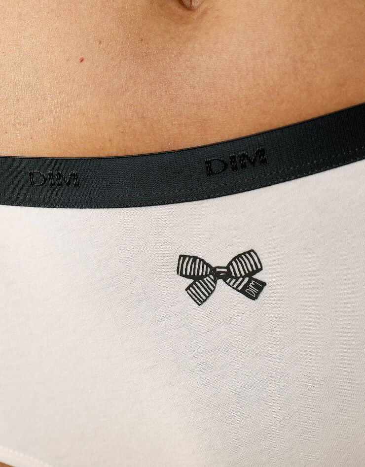 Slip forme boxer  "Les Pockets" coton stretch imprimé "noeuds" Lot de 3 +1 GRATUIT(1) (noir)