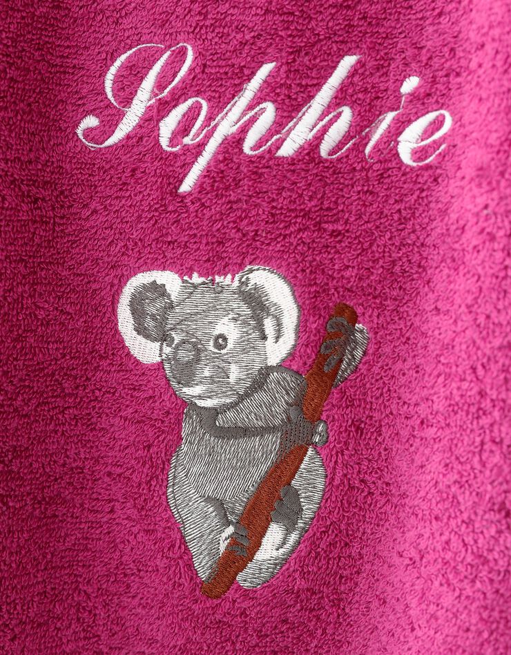 Éponge brodée koala personnalisé - 420 g/m² (bruyère)