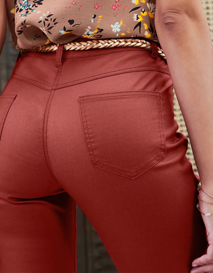 Pantalon enduit fuselé (tomette) Pantalon enduit fuselé (tomette)