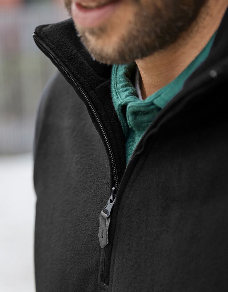 Sweat col camionneur maille micropolaire (noir) Sweat col camionneur maille micropolaire (noir)