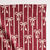 Nappe coton/lin, imprim&eacute; petits n&oelig;uds (rouge)