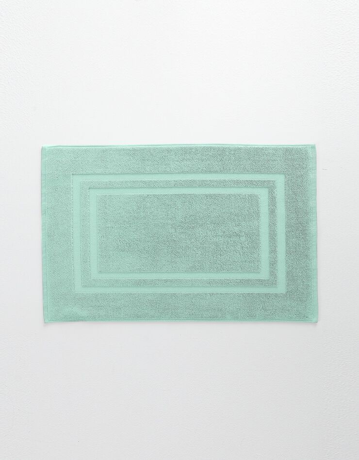 Tapis de bain éponge double liteau (amande) Tapis de bain éponge double liteau (amande)
