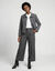 Pantalon taille haute, effet jupe-culotte (gris chin&eacute;)