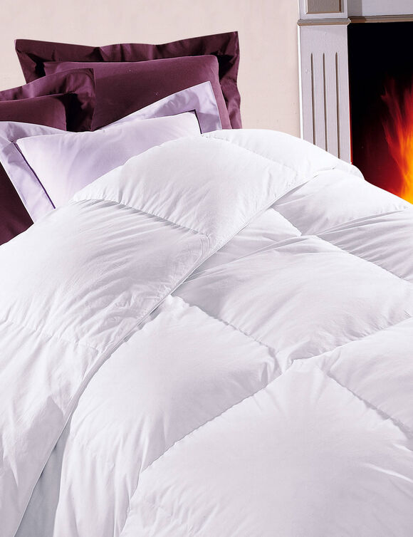Couette duvet canard luxe chambre temp&eacute;r&eacute;e (blanc)