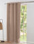 Rideau bachette uni tamisant oeillets (taupe)
