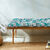 Long coussin déco coton imprimé tropical (vert)