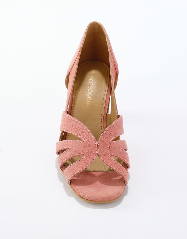 Sandales bout ouvert, cuir (corail) Sandales bout ouvert, cuir (corail)