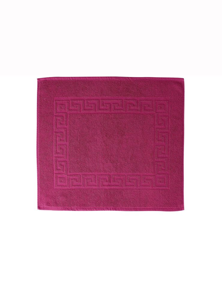 Tapis de bain éponge liteau motif frise grecque (bruyère)