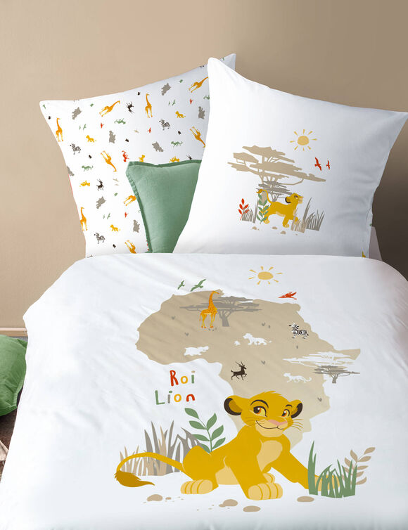 Parure de lit Roi Lion® - coton (blanc)