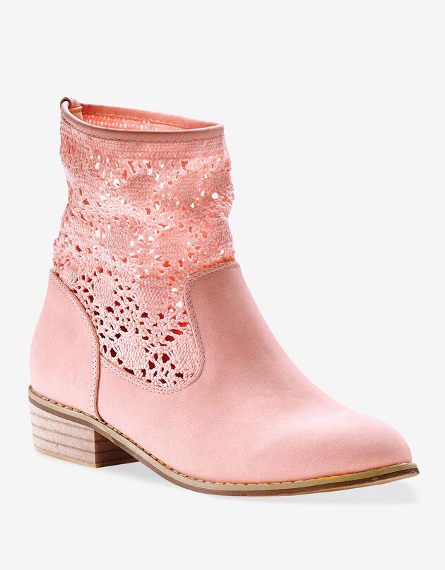 Boots macramé (rose)