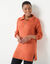 Pull tunique col camionneur zippé (paprika)