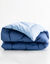 Edredon bicolore (indigo / bleu)