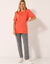 T-shirt volume loose (corail)