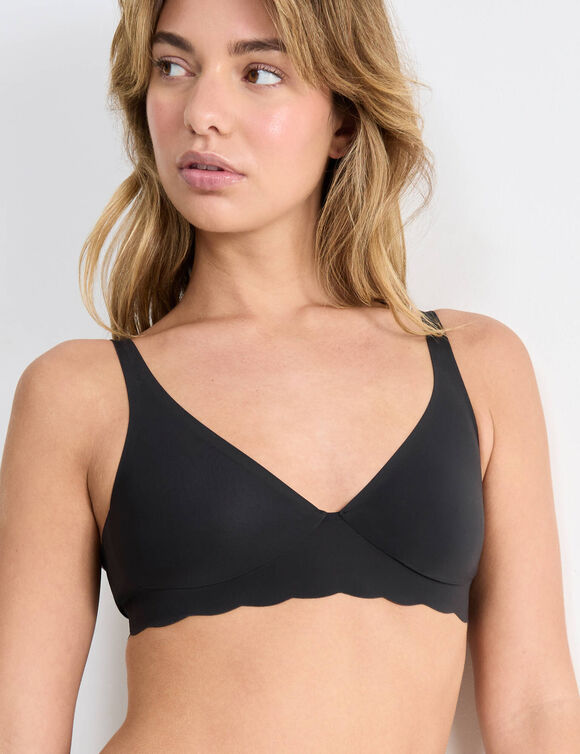 Soutien-gorge ZERO Microfibre sans coutures (noir)