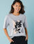T-shirt manches courtes imprimé placé, Spécial Petites (gris)