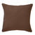 Housse de coussin unie bachette - lot de 2 (chocolat)