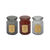 Bougies parfumées apothicaire - lot de 3 (blanc/gris/pourpre)