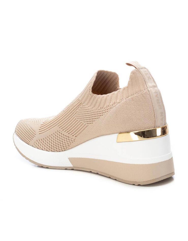 Baskets compensées à enfiler  (beige)