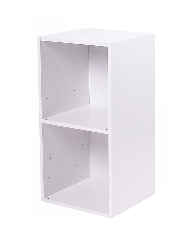Etagère murale blanche - 2 cases (blanc)