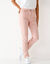 Pantalon fusel&eacute; couleur (rose poudr&eacute;)