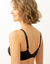 Soutien-gorge forme crois&eacute;e coton et dentelle sans armatures (noir)
