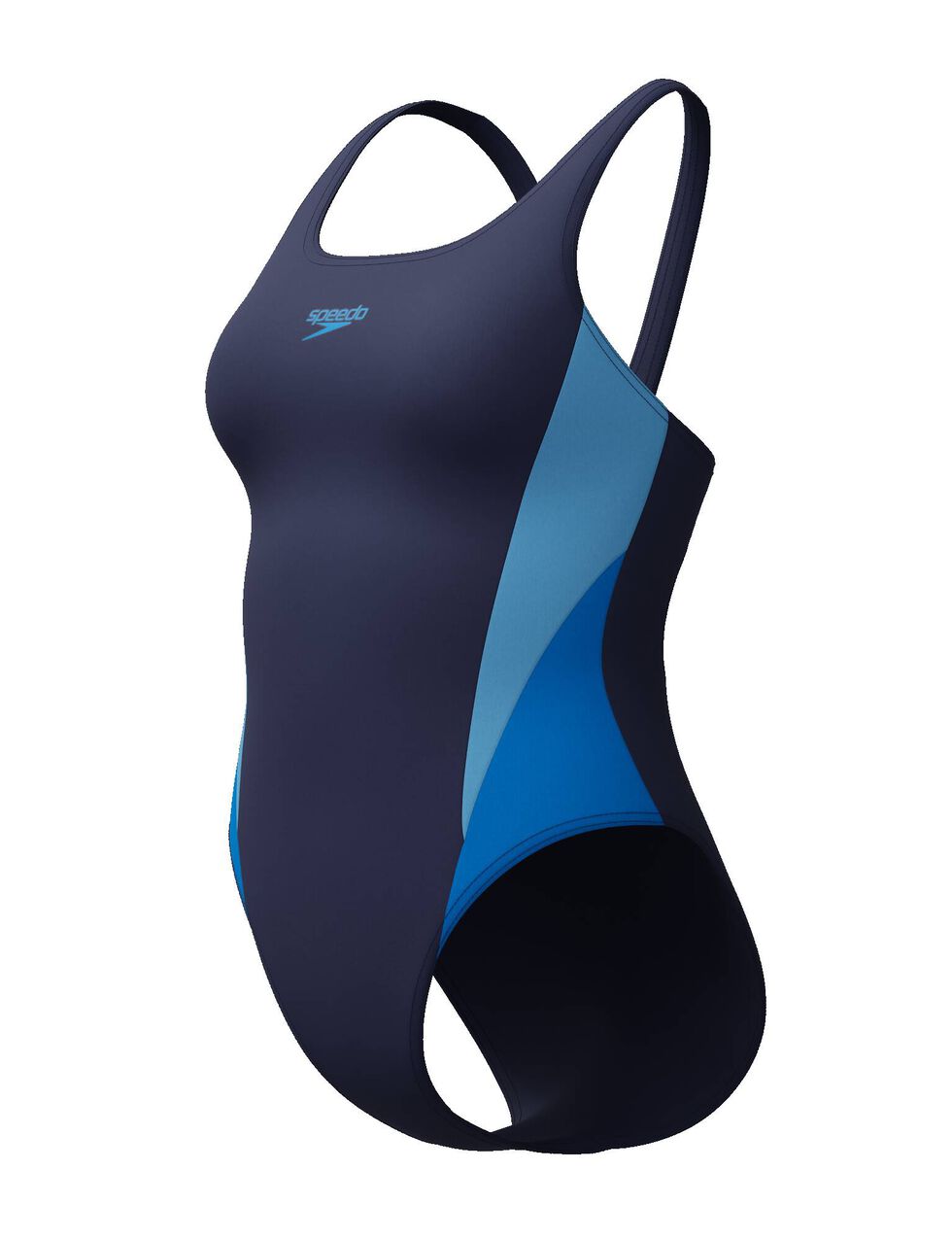 Maillot de bain 1 pièce Color Block, marine / bleu | Blancheporte
