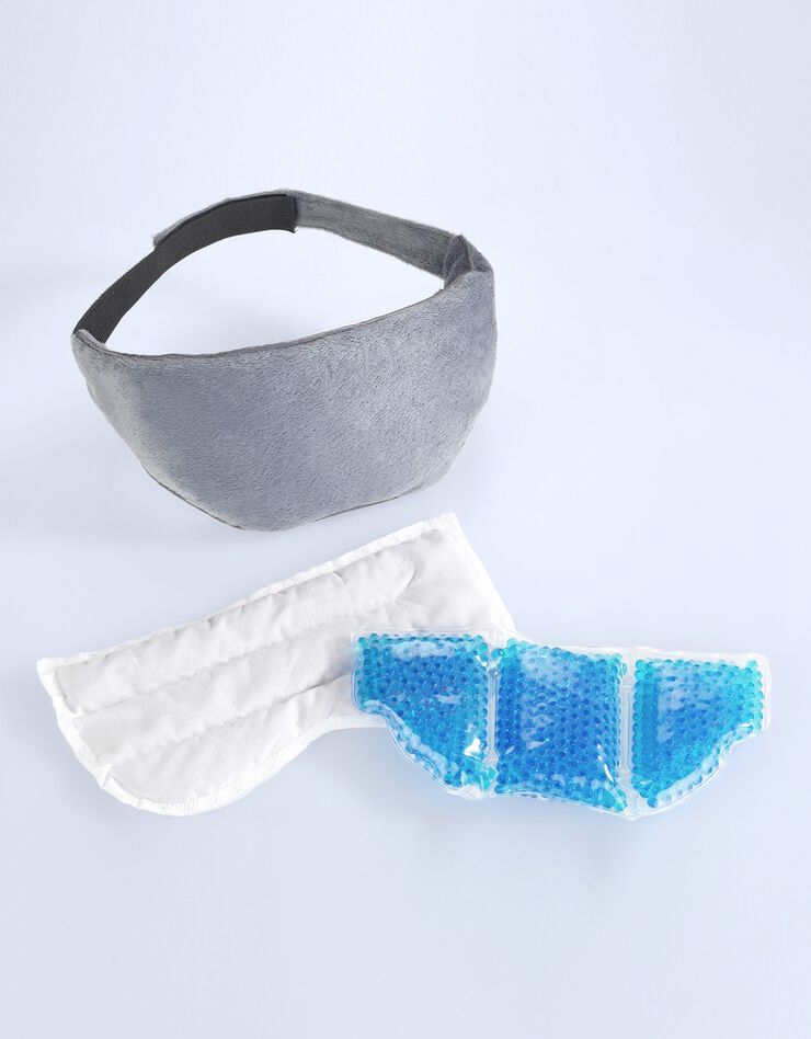 Masque pour les yeux 3 en 1 (gris)