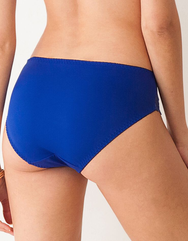 Culotte microfibre et guipure Rima - lot de 2 (bleu) Culotte microfibre et guipure Rima - lot de 2 (bleu)