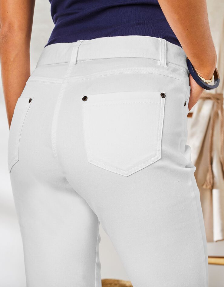 Pantalon droit spécial petites (blanc)