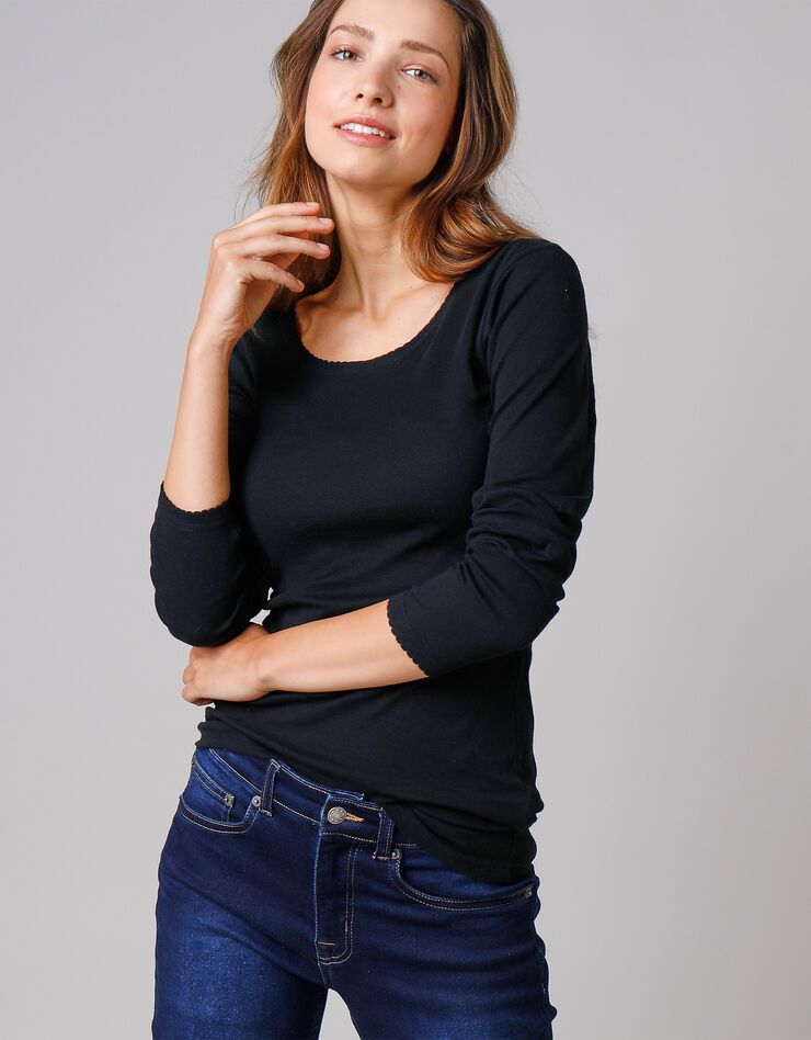 Tee-shirt manches longues - lot de 2 (noir) Tee-shirt manches longues - lot de 2 (noir)