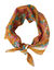 Foulard en voile de coton, imprim&eacute; fleurs (safran)
