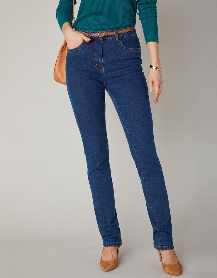 Jean droit stretch - petite stature (dark blue)