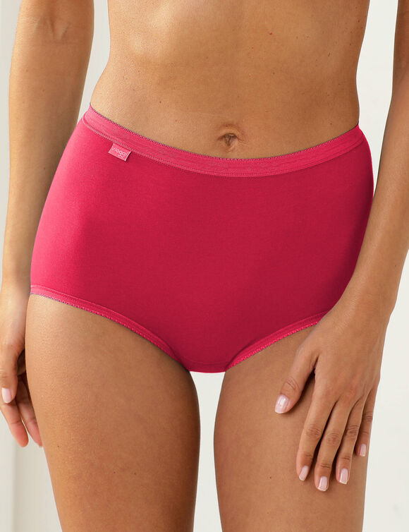 Culotte maxi Basic - lot de 3 (rose + prune + blanc)