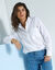 Chemise oversize unie, popeline (blanc)