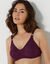 Soutien-gorge coton emboîtant sans armatures - lot de 2 (prune + fuchsia)