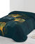 Couette microfibre imprimée Laila 200g/m2 (ardoise / bleu)