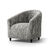 Housse microfibre bi-extensible imprimé vague spéciale fauteuil cabriolet (gris)