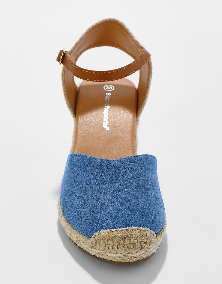 Sandales espadrilles compensées (bleu jean)