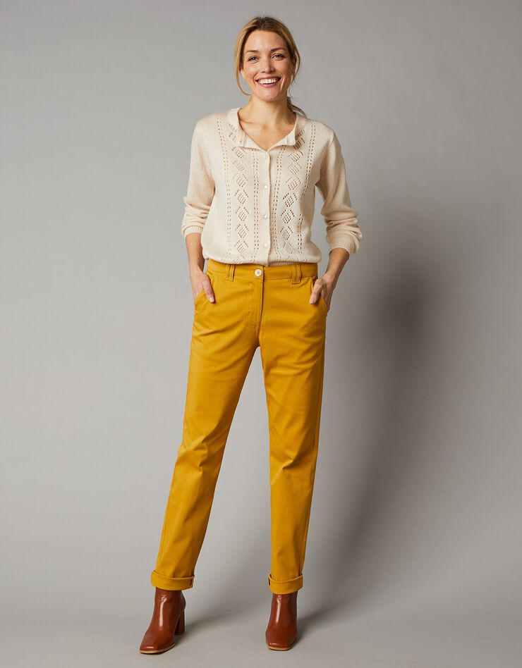 Pantalon chino stretch (safran) Pantalon chino stretch (safran)