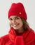 Bonnet en maille, d&eacute;tail coeur brod&eacute; brillant (rouge)
