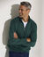 Sweat molleton col camionneur zippé (vert sapin)